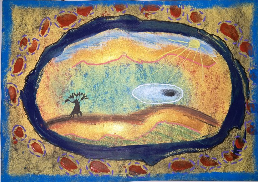 Abstract painting: Portal Into Life